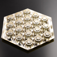 Boîte à truffes en chocolat en blister, forme hexagonale, matériaux recyclés, plastique de qualité alimentaire, plateau à cavités pour le sucre, fabrication en usine