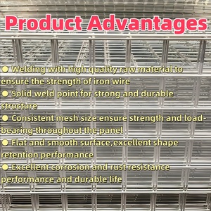 Heavy Duty 2x2 3x3 1x2 4x8 8 Gauge Cattle Feedlot Iron Wire Galvanized Steel Matting Wild Hog <strong>Fence</strong> <strong>Panel</strong> Welded Wire <strong>Mesh</strong> <strong>Panel</strong> - Product Image 2