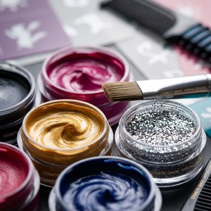 Kit Profesional de Pintura Facial de 20 Colores, No Tóxico, Set de Pintura Corporal para Niños, Paleta de Maquillaje de Grado Cosmético Seguro para Halloween - Product Image 6