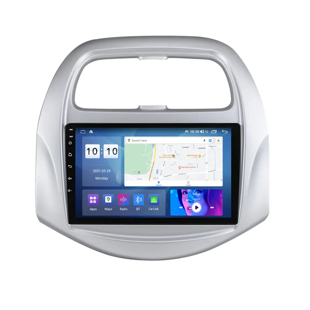 Mekede Android 8Core 8 + 128G Spraakbesturing 4G Lte Ips Dsp Auto Monitor Voor Chevrolet Vonk Beat 2018-2020 Auto-Play Bt Wifi Radio