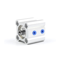 YOUBOLI Automatisation d'usine Actionneur CQ2 Double effet Mini cylindre à piston pneumatique Professionnel Compact ST52/42CrMo