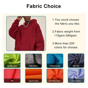 Top Quality Men's Custom logo 100% Cotton <b>Knitted</b> 350 GSM Pullover Heavyweight Winter <b>Hoodie</b> 3D Embroidery-Loose Fit - Product Image 5