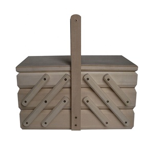 Boîte <span class=keywords><strong>à</strong></span> <span class=keywords><strong>couture</strong></span> en bois de conception personnalisée pour un usage domestique - Product Image 3