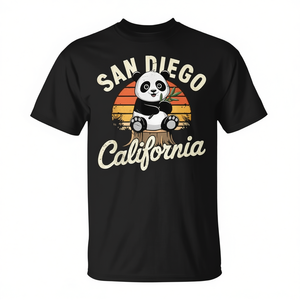 T-shirt vintage San Diego Panda California State, taglia per bambini - Product Image 2
