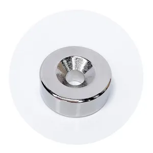 Hot Sale Wholesale Price Raw Material N35 N52 Disc Countersunk Neodymium Magnet With Nuts