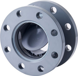 Vanne anti-retour à bride Kansaikako (type JIS 5K) – Vanne en PVC pour le contrôle des inondations et des flux inversés - Product Image 1