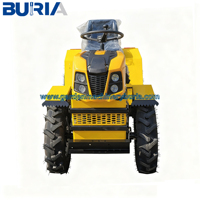 Tracteur de jardin miniature BURIA 4x4 pas cher avec moteur de 18 CV, chargeur multifonctionnel et motoculteur pour l'agriculture