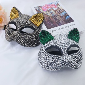 Máscaras <span class=keywords><strong>de</strong></span> orejas <span class=keywords><strong>de</strong></span> gato brillantes Cosplay Accesorios <span class=keywords><strong>de</strong></span> disfraces <span class=keywords><strong>de</strong></span> fiesta <span class=keywords><strong>de</strong></span> Halloween Sexy Bling Kitten Half Masks - Product Image 6