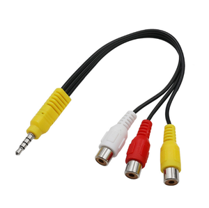 Skyworth/TCL Linh Kiện Điện Tử 1-Trong-3 Ba AV Adapter Cable 3.5Mm Để RCA Màu Đỏ Trắng Vàng Video Cable Audio Adapter - Product Image 3