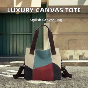 Bolso de mano impermeable bordado para mujer, gran capacidad, bolso para pañales, bolso de viaje resistente, bolso bandolera FasWork - Product Image 2