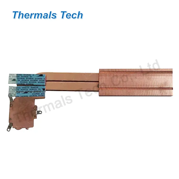 Custom laptop cooler heat pipe heat sink with aluminum base for notebook cpu