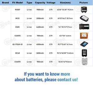 ליתיום-יון 3.7v 5200mah 5600mah נטענת l-ion li-ion סוללה l9100 עבור סורק ברקוד אנדרואיד אורובו i9100 - Product Image 6