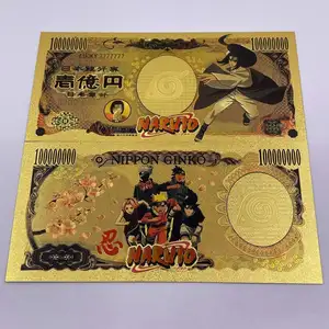 Cartas narutos de anime, novo, 5 estilos, coleção de dinheiro, menino, presentes uzumaki, uchiha, sasuke, jogos de cartão para o natal
