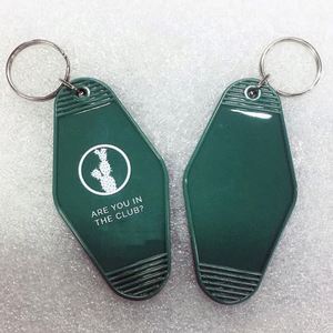 High Quality Custom logo Promotional Blank Plastic Motel Room Hotel Keychain - Product Image 6