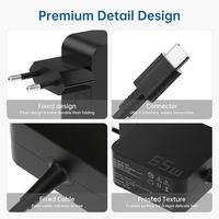 Remplacement 20V 3.25A 65W Type C Adaptateur pour ordinateur portable USB C Chargeur universel pour ordinateur portable GAN