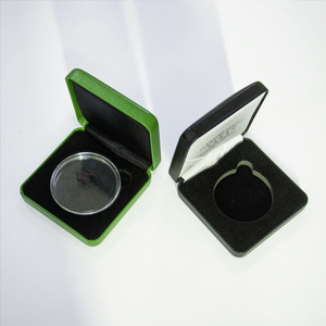 カスタムロゴPUレザー記念コイン表示ボックス高品質バッジ収納ボックス - Product Image 4
