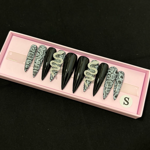 Parche de <span class=keywords><strong>Uñas</strong></span> Francés Acrílico Hecho a Mano, 10 Diamantes de Imitación, <span class=keywords><strong>Uñas</strong></span> Decoradas Elegantes para Mujer, <span class=keywords><strong>Uñas</strong></span> Prensadas con <span class=keywords><strong>Manicura</strong></span> Completa - Product Image 4