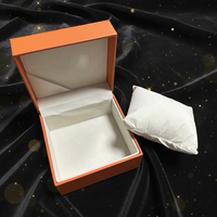 Boîtes rigides en carton imitation papier orange pour présentation, avec gaufrage, pelliculage mat, revêtement UV, emballage pour chaussettes, fourrure, boîte cadeau