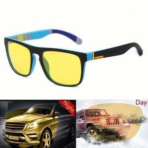 Gafas de Sol Polarizadas Cuadradas Antideslumbrantes de Moda al por Mayor para Conducir de Noche, Protección UV400, Gafas de Visión Nocturna para Hombre - Product Image 2