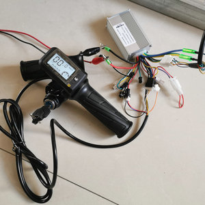 Màn Hình Lcd + Bộ Tăng Tốc/Bướm Ga Xoắn + Khóa + Bộ Điều Khiển BLDC 36v48v350W Bộ Phận Tay Lái Xe Đạp Điện Xe Đạp Leo Núi - Product Image 3
