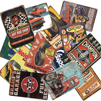 Plaques métalliques vintage rétro avec slogan, imprimées UV, peintes, pour décoration murale, vente en gros