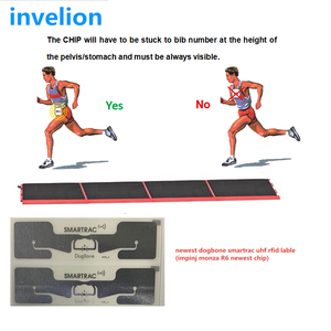 UHF RFID Running Timing <strong>Chip</strong> Dogbone 5-20m Long Range Impinj Monza R6P <strong>Chip</strong> Sports Timing System Stick On Athletes Bib Number - Product Image 4