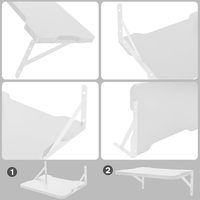 Estante Flotante Blanco Pequeño para Mini Proyector/Soporte de Pared para Proyector/Estante para Router/Estante para Caja de Cables de Módem/Soporte para Proyector
