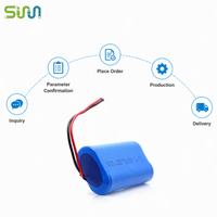 Paket Baterai OEM 3000mAh Kapasitas Tinggi Tahan Lama 18650 7.2V Lithium Isi Ulang untuk Pengganti Perangkat Radio Dua Arah