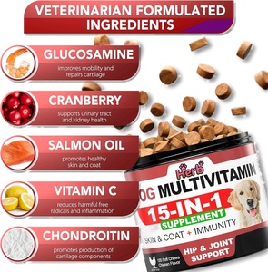 Suplementos Vitamínicos para Perros en Tabletas Masticables - Absorción Rápida, Fortalecen las Articulaciones, Inmunidad, Movilidad, Energía, Salud Intestinal y Cutánea para Todas las Razas - Product Image 2