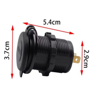 Chargeur USB double 5V 4.2A pour voiture, bus, prise de courant USB, prise de courant 4.2A avec interrupteur en bas pour voiture, bateau, marine