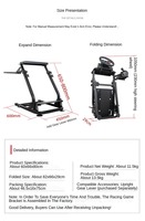 Cockpit de simulateur de course YUESHEN, siège de jeu pliable pour volant G29 G923 T300 CSW avec personnalisation OEM ODM
