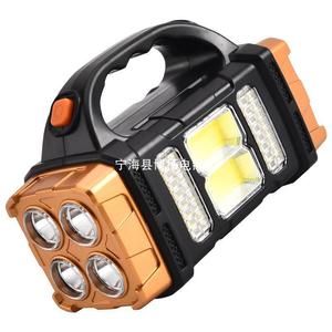 ไฟฉาย LED แบบพกพาแบตเตอรี่แบบชาร์จไฟได้พลังงานแสงอาทิตย์กลางแจ้งแคมป์ปิ้งเดินป่าไฟฉุกเฉินไฟฉายแสงสีขาว - Product Image 1