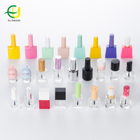 Fournisseur de bouteille de colle de gel de vernis à ongles coloré vide avec logo personnalisé EU-Beauty 12ml