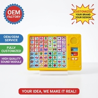 Tablette éducative interactive sonore en PVC pour enfants, jouet d'apprentissage pour tout-petits, fabrication OEM ODM sur mesure