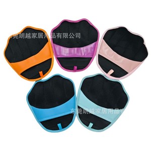 Gants de toilettage pour animaux de compagnie, en tissu éponge noir et rose, forme arquée, pour le toilettage des chats et des chiens - Product Image 2