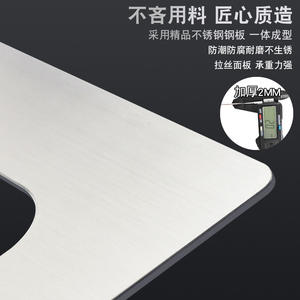 Accessoire de réduction de trou large pour cuisinière à gaz, plaque en acier inoxydable avec support, compatible avec les plaques de cuisson à gaz - Product Image 3