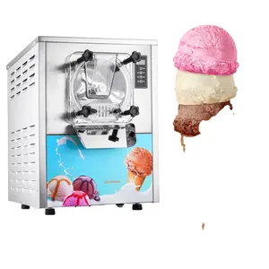 Commercial Batch Freezer Ice Cream Making Machine Fast Cooling Vertical Gelato Cylinder Hard Serve Ice Cream Maker Tasty Italy