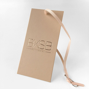 Étiquettes à balanç<span class=keywords><strong>oire</strong></span> en papier imprimé de haute qualité, pour vêtements épaispersonnalisés avec ruban pour sacs de marque de - Product Image 1