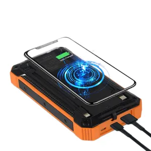 Wireless Fast Charging Power Bank Solar Power Bank 20000mah Powerbank