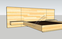 Lit en chêne blanc nordique, fabrication artisanale originale, tête de lit en rondins, grand lit nord-américain, vente directe d'usine sur mesure pour toute la maison