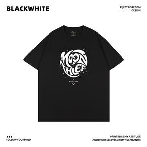 Camiseta de manga corta con estampado de cara de luna abstracta de Moonthief, jersey 100% de algodón para hombre, ecológico Q72 - Product Image 4