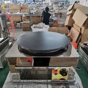 Machine à crêpes de conception nouvelle, électrique commerciale avec armoire à épandeur en bois - Product Image 1