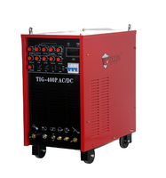 Poste à souder TIG 400P AC DC portable à onduleur IGBT, machine de soudage TIG pulsé MMA 400 ampères GTAW pour usage industriel