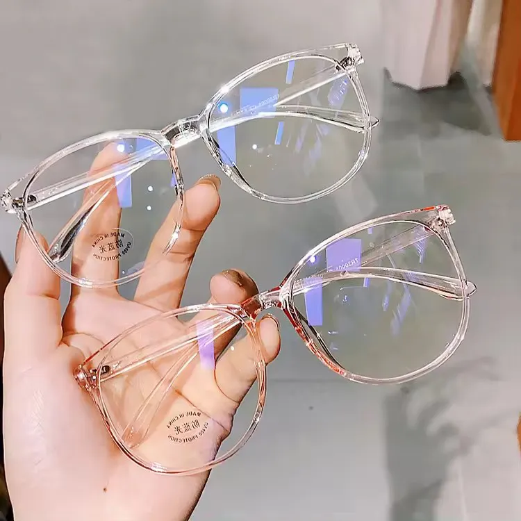 2023 Cheap Retro Round Anti-Blue Light Optical Fashion Women Blue Light Blocking Spectacle Eyeglasses Frame