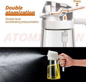Dispensador de Aceite de Oliva 2 en 1, Botella de Vidrio Premium de 470 ml, Reutilizable, Resistente a Fugas, Portátil, Solo para Lavado a Mano, para Cocinar - Product Image 4