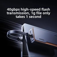 Câble USB Type C vers Type C UGREEN 240W, court, charge rapide PD, USB 4.0 Gen 3, données 40 Gbps, ThunderBolt 4, 8K 60Hz pour Apple Android