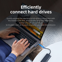 Hub USB 4 en 1 Type-C vers C à 3 ports avec interfaces USB 3.0 et USB 2.0, station d'accueil à charge rapide PD pour ordinateur portable/tablette (en stock)