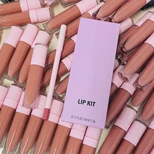 Hot Sale Waterproof Long Lasting Makeup Private Label <strong>Lip</strong> <strong>Gloss</strong> Lipliner <strong>Set</strong> - Product Image 1