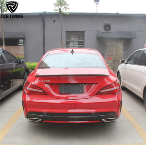 <span class=keywords><strong>Spoiler</strong></span> in fibra di carbonio stile AMG per Mercedes CLA <span class=keywords><strong>Spoiler</strong></span> CLA45 W117 C117 C117 alette bagagliaio posteriore in fibra 2013 - Product Image 3