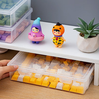 Boîte de rangement transparente anti-poussière pour interrupteurs de clavier mécanique et touches de clavier, organisateur direct usine pour bureau et gaming